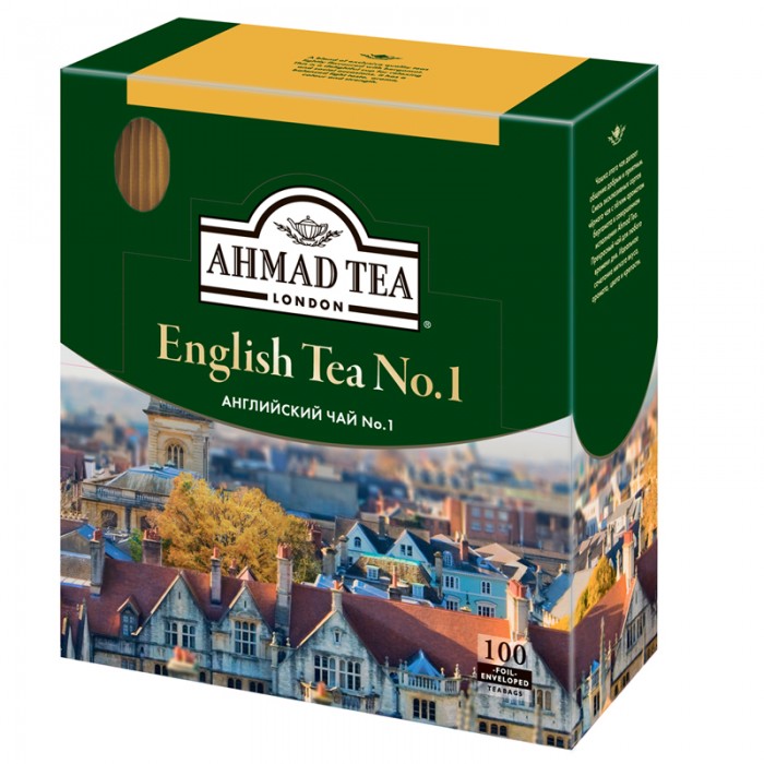 Ahmad Tea Чай черный с бергамотом Английский чай №1 100 пак.