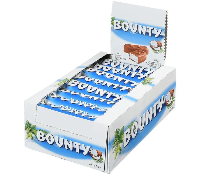  Bounty Батончик шоколадный 55 г