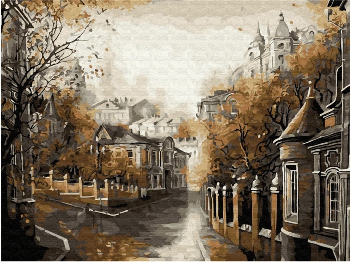 Картины по номерам Molly Картина по номерам с цветной схемой на холсте Московская осень 40х30 см