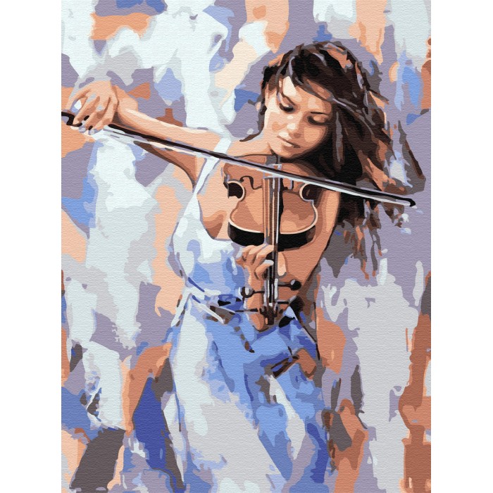 Картины по номерам Molly Картина по номерам с цветной схемой на холсте Звуки музыки 40х30 см