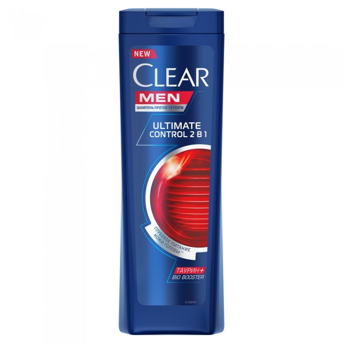 Clear Carat Шампунь против перхоти для мужчин 2 в 1 Ultimate control 400 мл