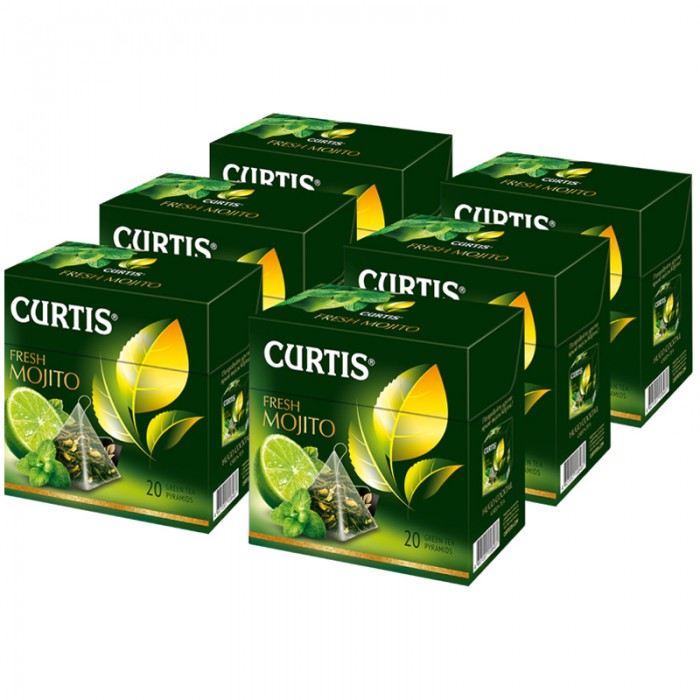 

Curtis Чай зеленый Fresh Mojito 6 шт., Чай зеленый Fresh Mojito 6 шт.