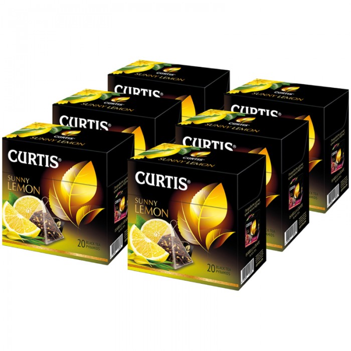 Curtis Чай черный Sunny Lemon 6 шт.
