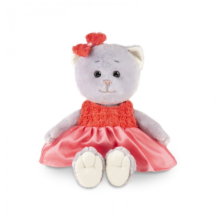 Мягкая игрушка Колбаскин&Мышель Мышель в красном платье в коробке 20 см