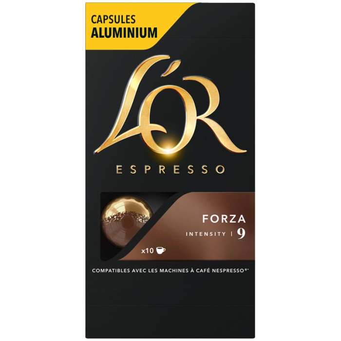 L’or Кофе в капсулах Espresso Forza для машины Nespresso 10 шт. 4028605/8052175 - фото 1