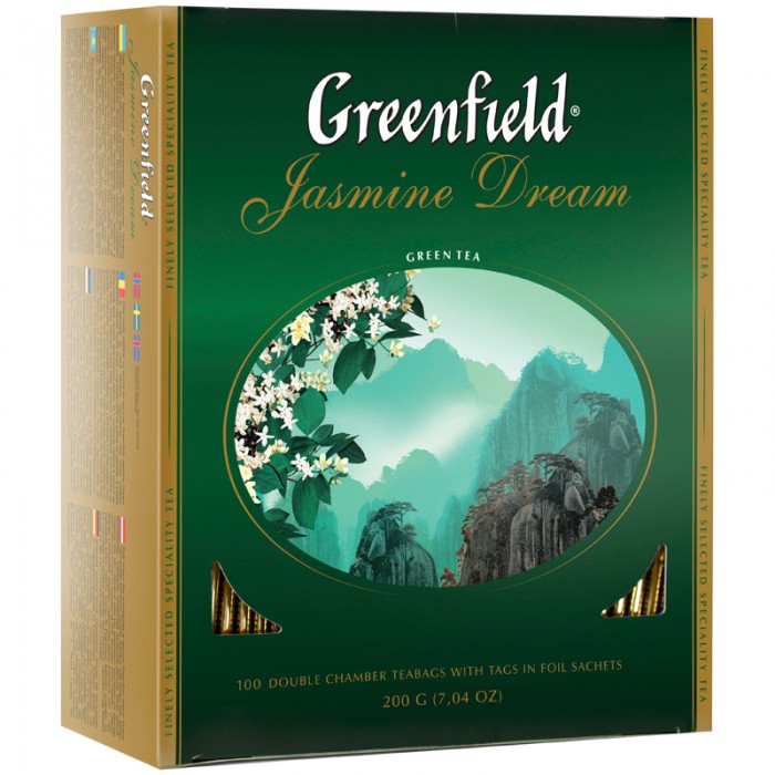 Greenfield Чай зеленый с жасмином Jasmine Dream 100 пак.
