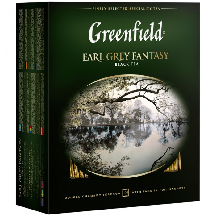 Greenfield Чай черный с бергамотом Earl Grey 100 пак.