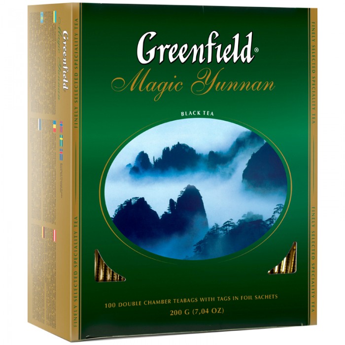 Greenfield Чай черный Magic Yunnan 100 пак. 0583-09 - фото 1
