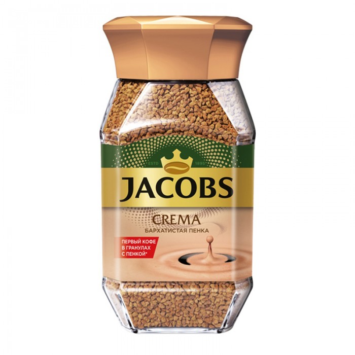 Jacobs Кофе растворимый Crema сублимированный 95 г