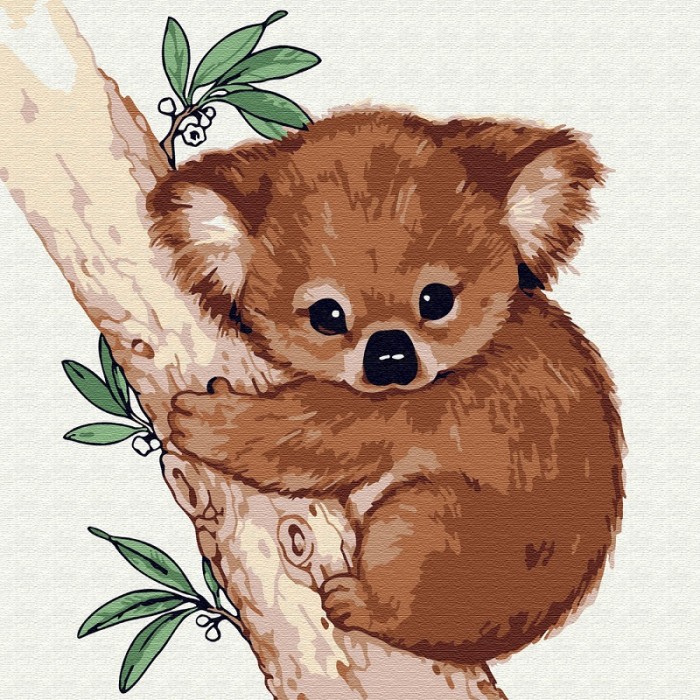 

Molly Картина по номерам Маленькая коала 20х20 см, Картина по номерам Маленькая коала 20х20 см