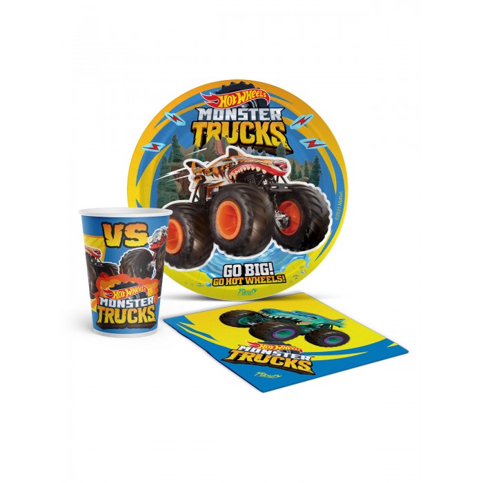 

PrioritY Набор для праздника средний Hot Wheels Monster Trucks, Набор для праздника средний Hot Wheels Monster Trucks