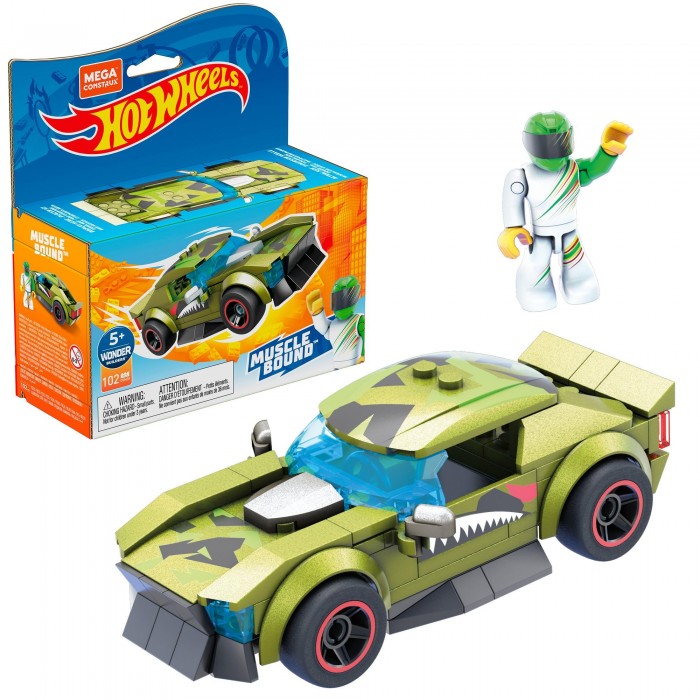 Конструктор Mega Construx Hot Wheels Машинка гоночная (106 деталей)