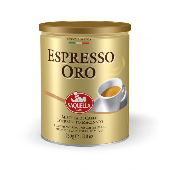 фото Saquella кофе молотый espresso oro 250 г