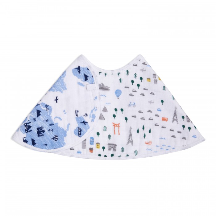 

Нагрудник Aden&Anais burpy bibs Little big world, burpy bibs Little big world