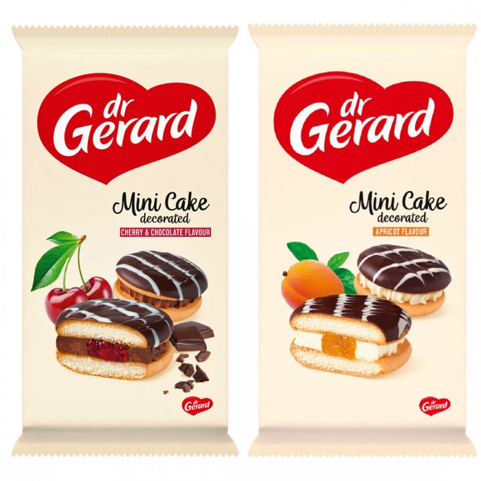 Dr. Gerard Мини-кейки с начинкой Вишня и абрикос Mini Cake 165 г 2 шт. DR617304/2 - фото 1