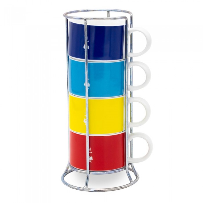 

Bialetti Набор чашек для капучино Мультиколор 4 шт., Набор чашек для капучино Мультиколор 4 шт.