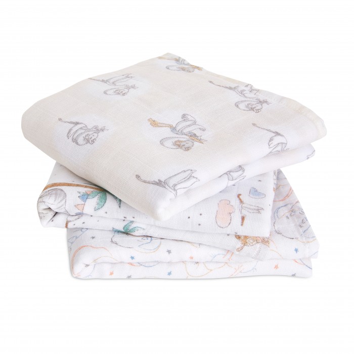 

Пеленка Aden&Anais муслиновая My darling dumbo 70х70 3 шт., муслиновая My darling dumbo 70х70 3 шт.
