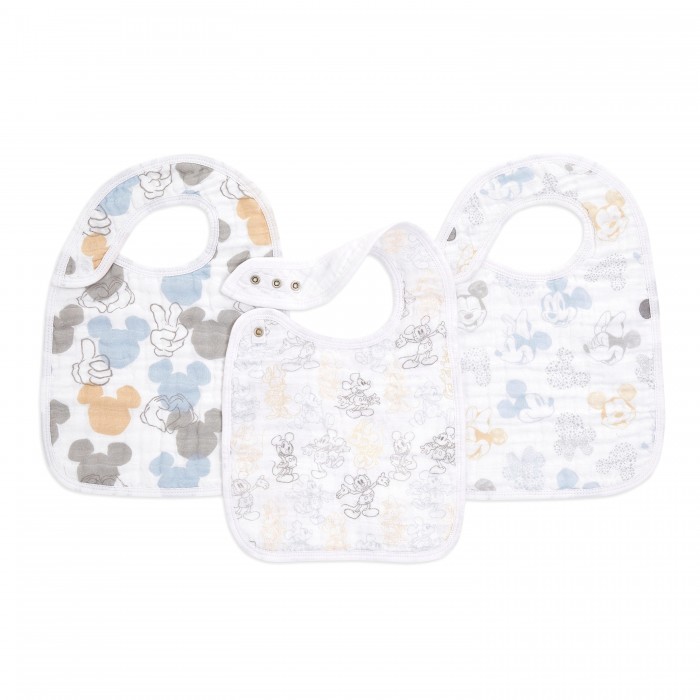 

Нагрудник Aden&Anais snap bibs Mickey+Minnie 3 шт., snap bibs Mickey+Minnie 3 шт.