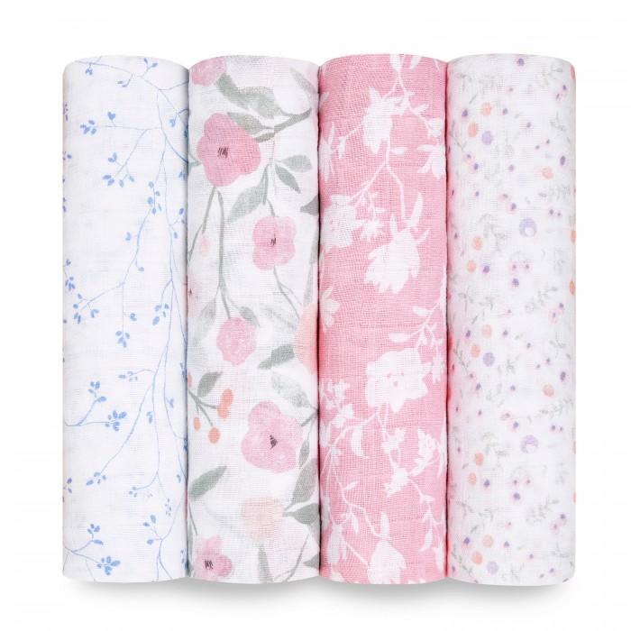 

Пеленка Aden&Anais муслиновая Ma fleur 120х120 4 шт., муслиновая Ma fleur 120х120 4 шт.
