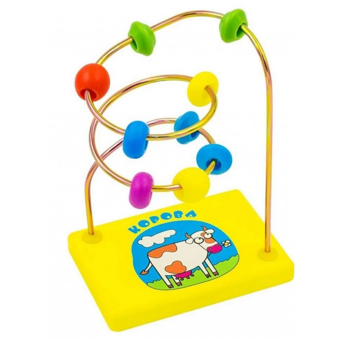 Деревянная игрушка Play Smart Лабиринт Elefantino Коровка