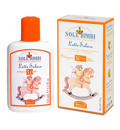 Helan Солнцезащитное молочко Sole Bimbi SPF 30 125 мл