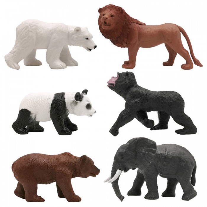 ZOOграфия Игровой набор Животные с картой обитания 6 шт. 200661790