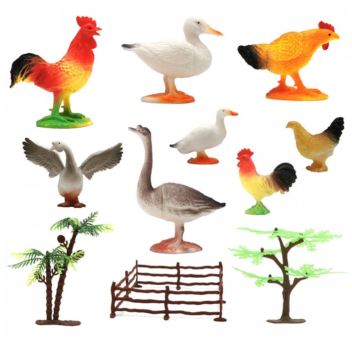 ZOOграфия Игровой набор Домашние птицы с картой обитания 8 шт. шт 200662202