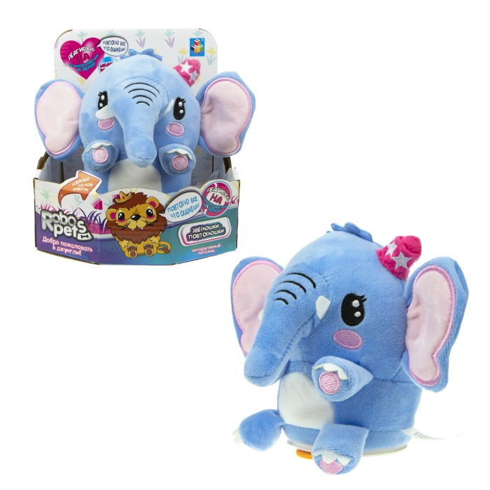 Интерактивная игрушка 1 Toy RoboPets Повторюшка Слоник