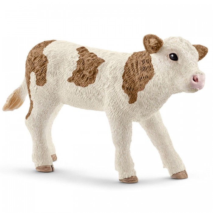 фото Schleich игровая фигурка симментальский теленок