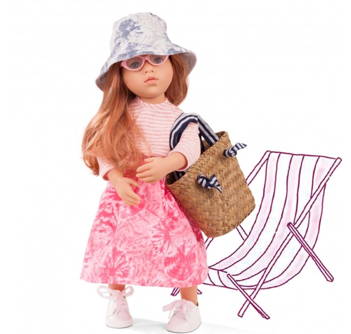 фото Gotz кукла лаура на пикнике рыжеволосая 50 см