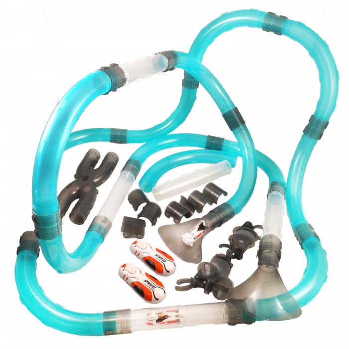 HK Industries  Набор гоночных автомобилей с треком из труб (107 деталей)