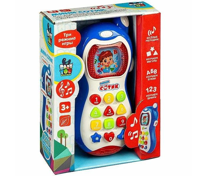 

Bondibon Игрушка развивающая Мини сотик телефон 8 функций Bondibon, Игрушка развивающая Мини сотик телефон 8 функций Bondibon