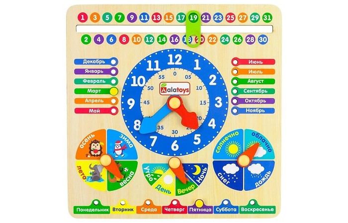 

Деревянная игрушка Alatoys Часики ПЧ3102, Часики ПЧ3102