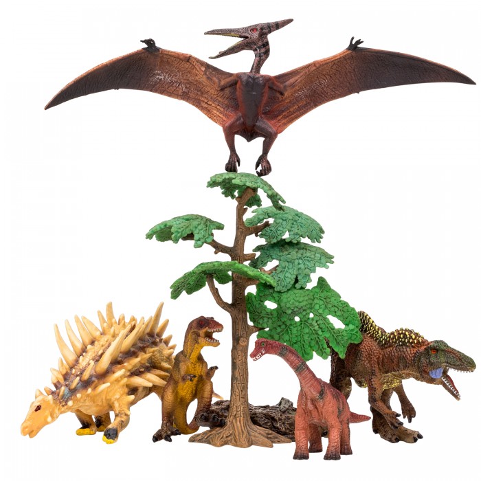 Купить Игровые фигурки, Masai Mara Набор Динозавры и драконы для детей Мир динозавров (7 предметов) MM206-02