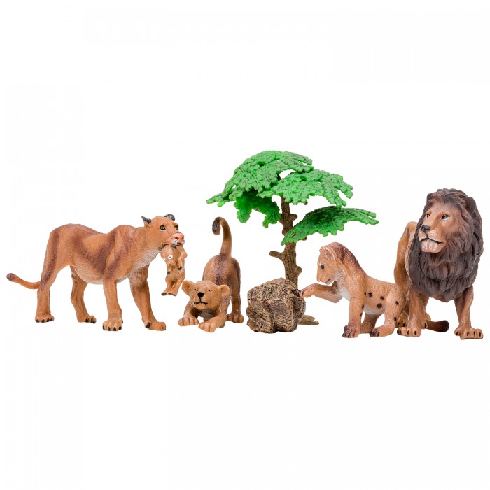 Купить Игровые фигурки, Masai Mara Набор фигурок Мир диких животных Семья львов (6 предметов)