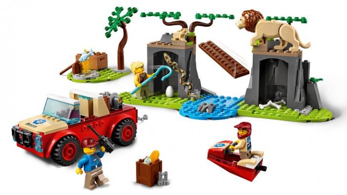 Конструктор Lego City Спасательный внедорожник для зверей
