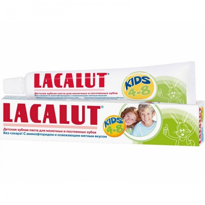 Гигиена полости рта Lacalut Зубная паста Kids 4-8 лет 50 мл lacalut зубная паста экстра сенситив 50 мл зубные пасты