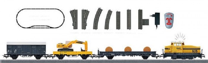 фото Marklin стартовый набор железной дороги строительный поезд