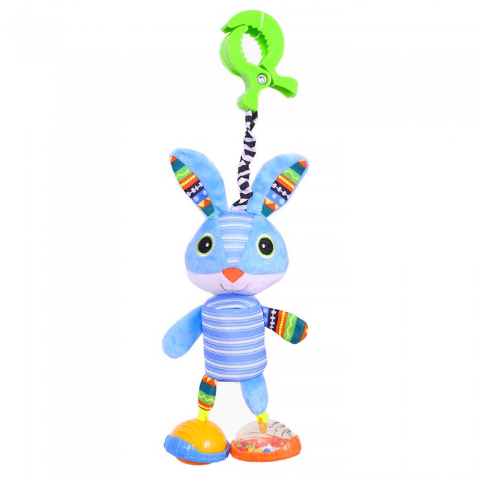 Подвесная игрушка Biba Toys на прищепке Зайка Нуки 36x12 см