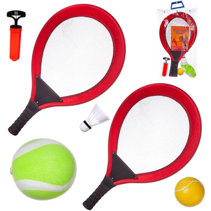 Купить Спортивный инвентарь, ABtoys Спортивная игра Бадминтон и теннис 2 в 1 (6 предметов)