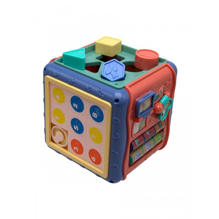Развивающие игрушки Uwu Baby Бизи-борд Куб-умник