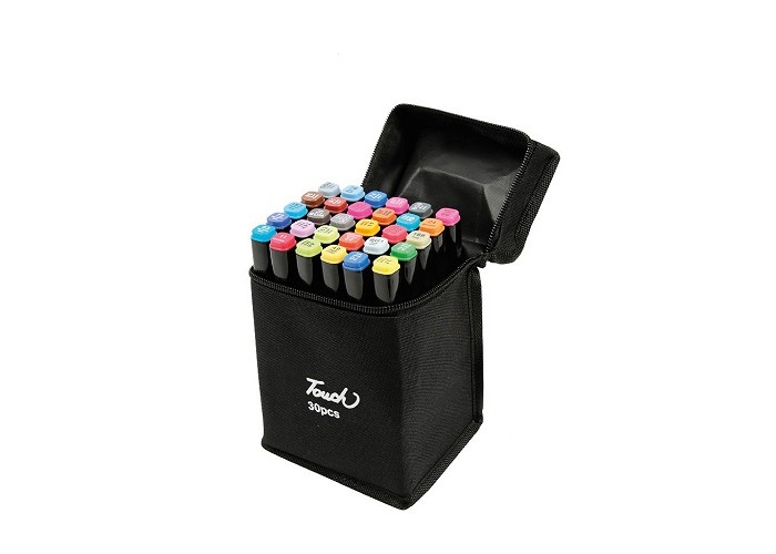 Фломастеры Touch Маркеры для скетчинга двухсторонние 1-6 мм 30 цветов