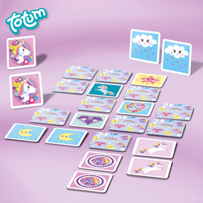 Totum Игра Карточки Единороги Memory game 36 шт. 071520 - фото 1