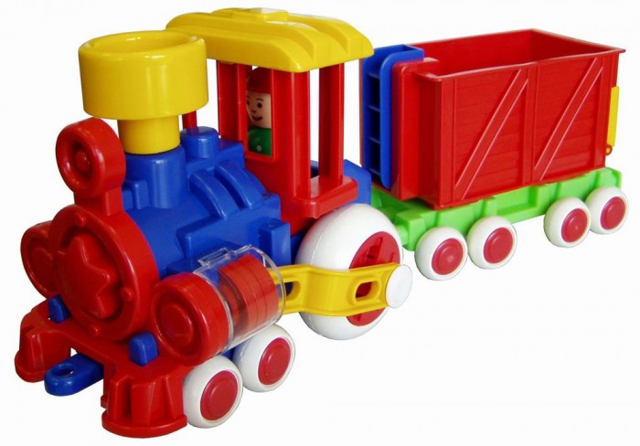 Фото - Железные дороги Форма Паровозик Ромашка с вагоном Детский сад 39 см ромашка