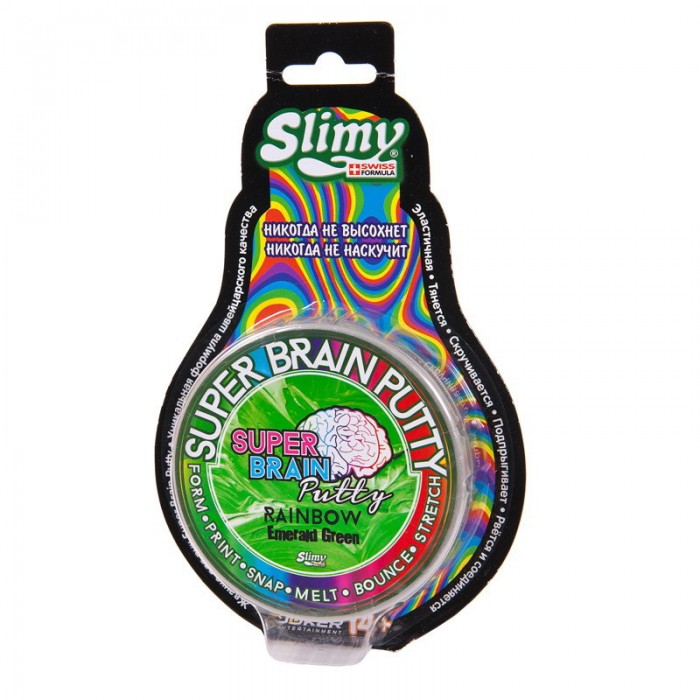 Joker Жвачка для рук Super Brain Putty серия Радуга 75 г