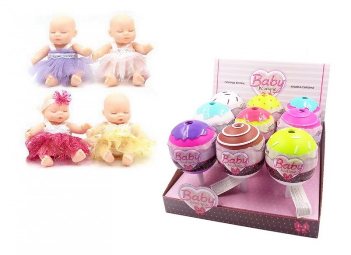 фото Abtoys пупс-куколка baby boutique сюрприз в конфетке 8 см pt-01069