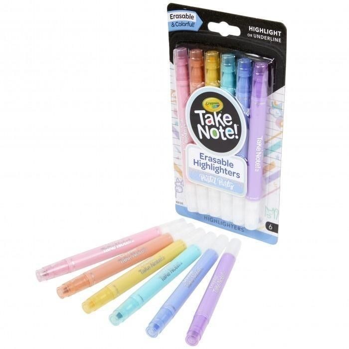 Фломастеры Crayola Стираемые пастельных цветов Take Note 6 шт.