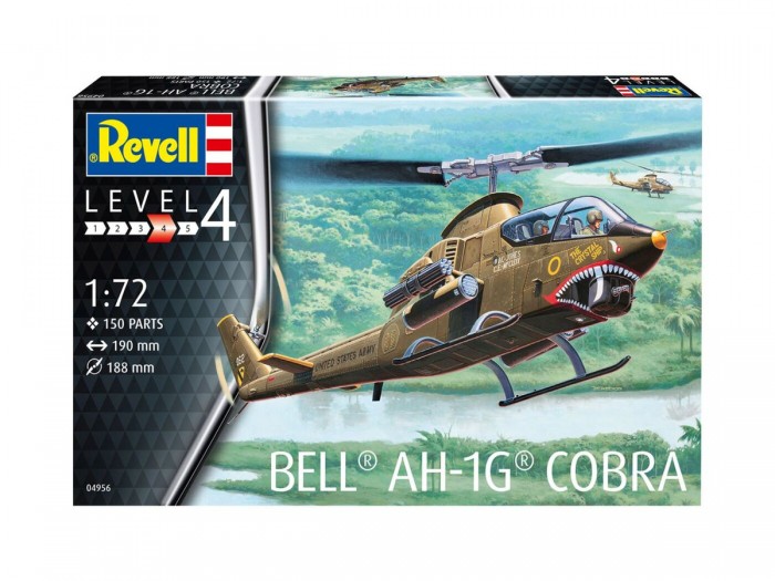 фото Revell сборная модель вертолета bell ah-1g кобра 1:72