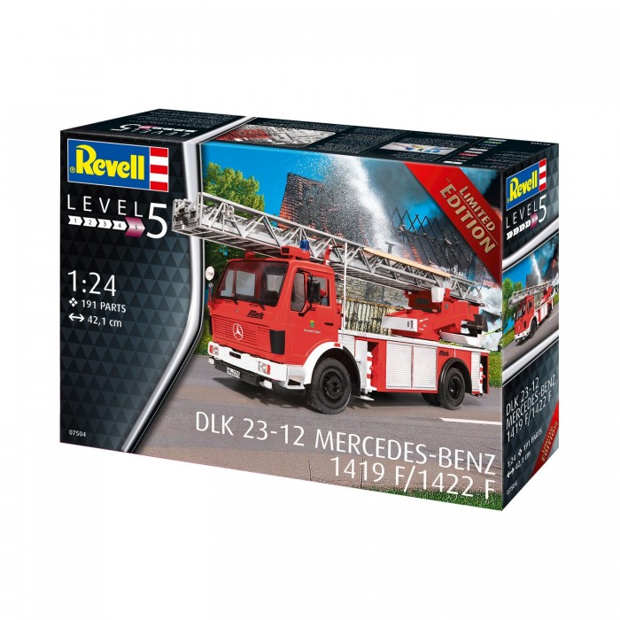 фото Revell сборная модель пожарная машина dlk 23-12 mercedes-benz limited edition 1:24