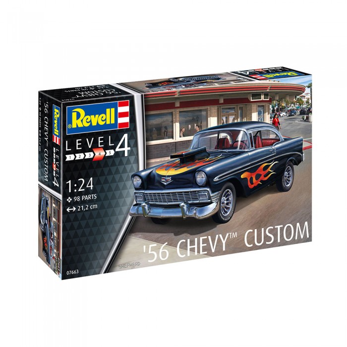 фото Revell сборная модель автомобиль 56 chevy customs 1:24